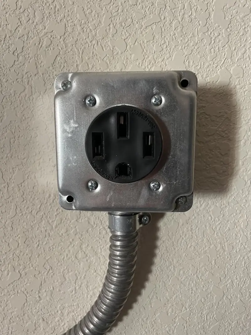 NEMA 14-50 outlet installed for Electrical Panel Upgrade in Hidden Valley